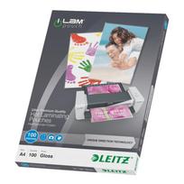 laminavimo aparatas a4 - Laminavimo vokeliai Leitz, A4, 216x303 mm, 100 mik., UDT, blizgūs, 100 vnt. - 1 nuotrauka