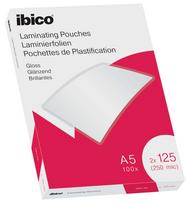Laminavimo vokeliai Ibico, A5, 154x216 mm, 125 mik., blizgūs, 100 vnt.