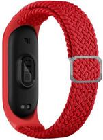 Dirželis iLike Braided Fabric Strap Xiaomi Mi Band 3/4/5/6, raudona