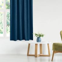 tamsintos uzuolaidos - Naktinės užuolaidos Homede Milana, aukso/tamsiai mėlyna, 140 cm x 225 cm - 2 nuotrauka