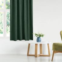 naktine uzuolaida 140 x 270 - Naktinės užuolaidos Homede Milana, tamsiai žalia, 140 cm x 270 cm - 2 nuotrauka