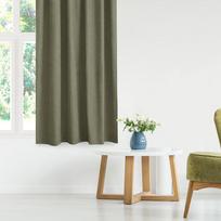 naktines uzuolaidos - Naktinės užuolaidos Homede Milana, alyvuogių žalia, 140 cm x 245 cm - 2 nuotrauka