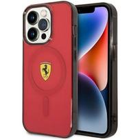telefono deklas iphone 14 pro max - Ferrari "Translucent Magsafe iPhone 14 Pro Max" Red - 1 nuotrauka