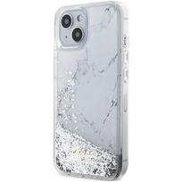 Guess "Liquid Glitter Marble iPhone 14" White