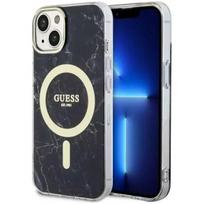 iphone 15 plus magsafe deklas - Guess "Marble MagSafe iPhone 14 Plus" Black - 1 nuotrauka