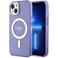 Guess "Glitter Gold MagSafe iPhone 14" Purple