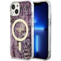 Guess "Leopard MagSafe iPhone 14" Pink