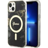 Guess "Golden Marble MagSafe iPhone 14" Black
