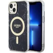 iphone 13 telefono deklas guess - Guess "Marble MagSafe iPhone 14" Black - 1 nuotrauka