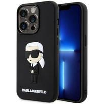 Karl Lagerfeld "Rubber Ikonik 3D iPhone 14 Pro" Black