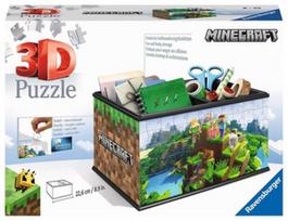 ravensburger 3d puzzle - RAVENSBURGER 3D dėlionė-daiktadėžė Minecraft, 216d., 11286 - 1 nuotrauka