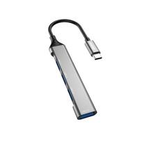 lizdo adapteris - Dudao HUB 4in1 USB-C - 4x USB-A (3 x USB2.0 / USB3.0) 6.3cm (A16T) - 1 nuotrauka