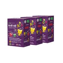 LYL Krill Oil Guminukai su Omega3 ir Vitaminais, 3 mėn. kursas