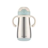 ml 350 gertuve -  Mother-K HUG Termo gertuvė su šiaudeliu (350 ml.),mėtinės spalvos - 1 nuotrauka