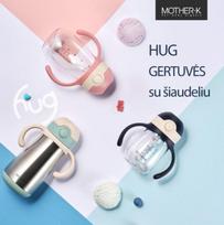 ml 350 gertuve -  Mother-K HUG Termo gertuvė su šiaudeliu (350 ml.),mėtinės spalvos - 3 nuotrauka