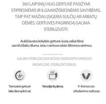ml 350 gertuve -  Mother-K HUG Termo gertuvė su šiaudeliu (350 ml.),mėtinės spalvos - 4 nuotrauka