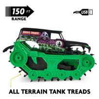 zaislai monster -  Spin Master Monster Jam Grave Digger Trax 6067880 - 8 nuotrauka