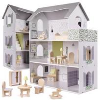 leliu namas - Lėlių namelis Wooden Doll House 6278 - 1 nuotrauka
