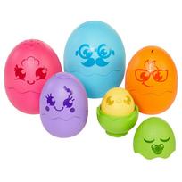 tomy zaislai - TOMY rinkinys Spalvingi kiaušiniai Hide & Squeak, E73080C - 1 nuotrauka