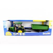 modeliukai traktoriai - BRUDER Traktorius JOHN DEERE 5115M su priekaba - 2 nuotrauka