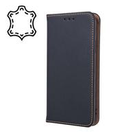 OEM Genuine Leather Smart Pro Case skirtas Samsung Galaxy S21 FE, juodas