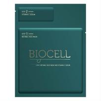 retinolis veidui serumai - BIOCELL 2 in 1 retinolio veido kaukė ir vitamino C serumas - 1 nuotrauka