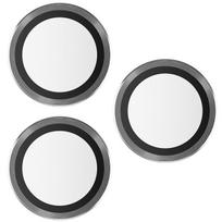 apsauginis stikliukas 15 pro - PanzerGlass "Hoops Camera Lens Protector iPhone 15 Pro/ 15 Pro Max" Black - 1 nuotrauka
