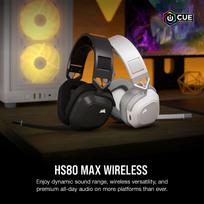 corsair ausines - Corsair HS80 Max Wireless Steel Grey (Pilkos) - 3 nuotrauka