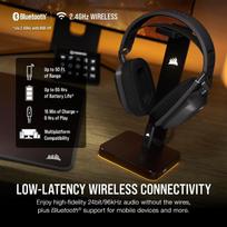 corsair ausines - Corsair HS80 Max Wireless Steel Grey (Pilkos) - 4 nuotrauka