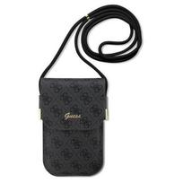Guess "PU 4G Metal Logo Script Phone Bag" Black