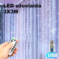 Pirkti LED USB Užuolaida - Girlianda, šaltai balta - Photo 1
