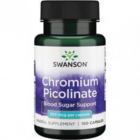 kontrol - Swanson Chromas (Chromium Picolinate) 200 mcg, 100 kapsulių - 1 nuotrauka