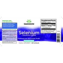 kapsules - Swanson Selenas 100 mcg 200 kaps - 2 nuotrauka