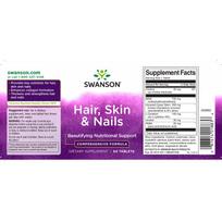 kapsules plaukams - Swanson Hair, Skin & Nails N60 kapsulių - 2 nuotrauka