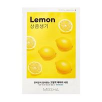 citrinos - Missha Airy Fit Sheet Mask Lemon veido kaukė 19g - 1 nuotrauka
