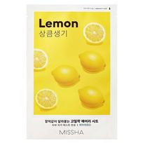 citrinos - Missha Airy Fit Sheet Mask Lemon veido kaukė 19g - 2 nuotrauka