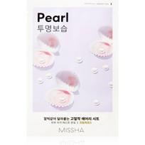Missha Airy Fit Pearl skaistinamoji ir drėkinamoji tekstilinė veido kaukė 19 g