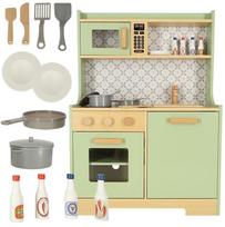 vaikiska virtuvele su - RoGer Wooden Kitchen for Children - 2 nuotrauka
