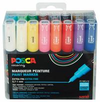 posca - Uni Posca - PC1MC - Extra Fine Tip Pen - Basic Colors, 16 pc - Atgauk 20% - 1 nuotrauka
