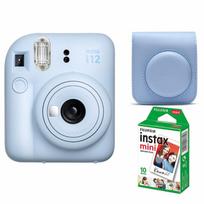 instax mini 12 PASTEL BLUE+instax mini glossy (10pl)+originalus dėklas