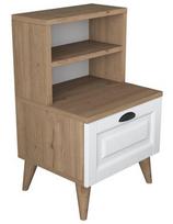 Kalune Design BD105 1917, baltas/riešuto, 40 x 45 cm x 74.4 cm