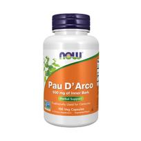 pau d'arco - NOW Pau D'Arco 500 mg, 100 kapsulių - 1 nuotrauka