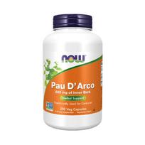 pau d'arco - NOW Pau D'Arco 500mg, 250 kapsulių - 1 nuotrauka