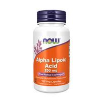 alpha lipoic - NOW Alpha Lipoic Acid 250mg, 120 veganiškų kapsulių - 1 nuotrauka