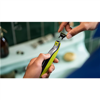 barzdaskute philips - Philips OneBlade QP430/50 3 vnt. žalias - 2 nuotrauka