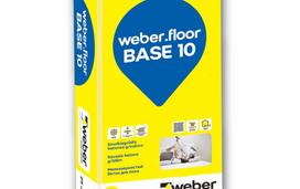 Smulkiagrūdis betono mišinys WEBER.FLOOR BASE 10, storis 10-80mm, 25kg