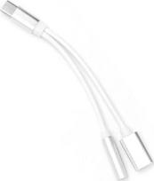  AKS_AHFI-3.5, 3.5 mm female/Apple Lightning male, balta
