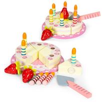 zvakiu rinkinys - Medinio Velcro torto rinkinys Eco Toys TL10032, 16 elementų - 1 nuotrauka