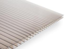Polikarbonato lakštas GUTTAGLISS DUAL, 10 x 1050 x 2000 mm, bronzos sp.