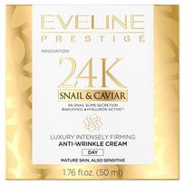Dieninis veido kremas brandžiai odai Eveline 24k Snail&Caviar 50 ml